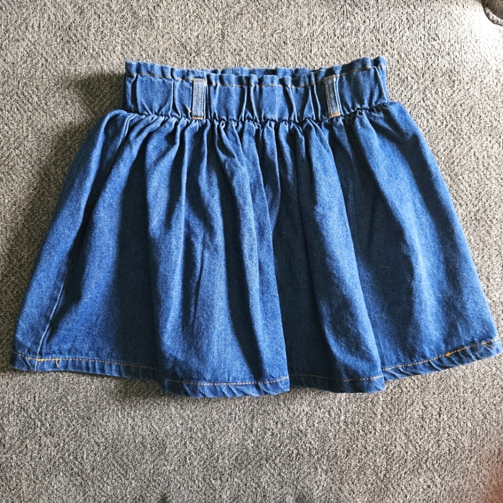 Pleated Mini Skirt‎ Denim XS